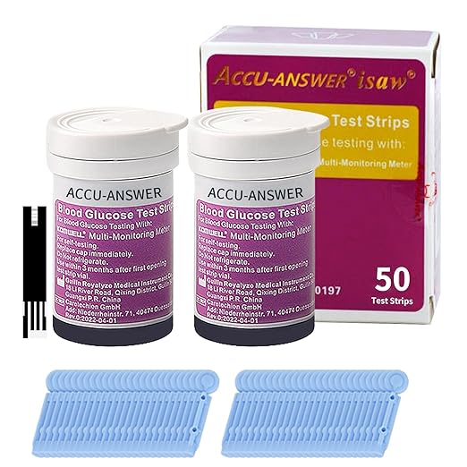 Ταινίες Μέτρησης Ζακχάρου για Accu-Answer ISAW 4 σε 1(50 τμχ)
